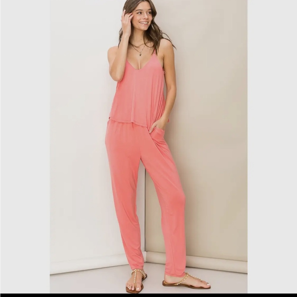 Jumpsuit knit 96% rayon 4% spandex